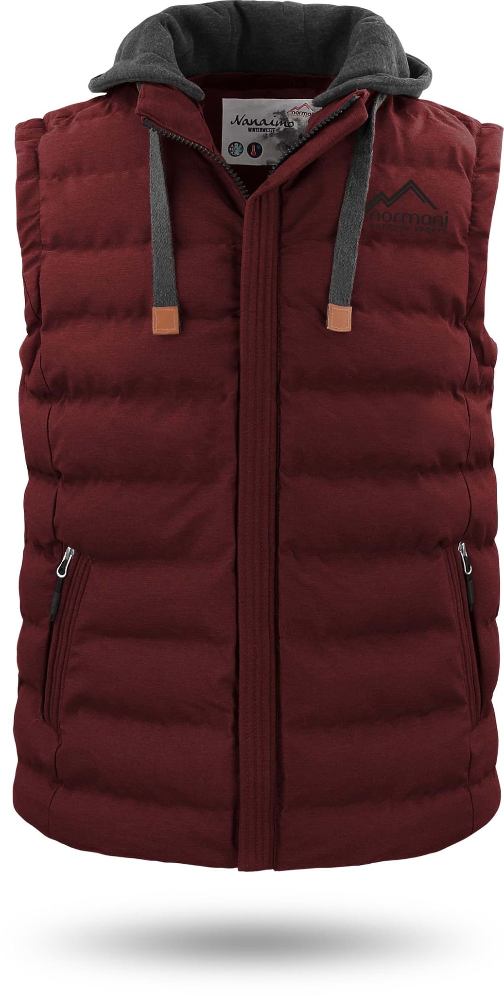 Bild von Herren Winter-Steppweste „Nanaimo“ Bordeaux