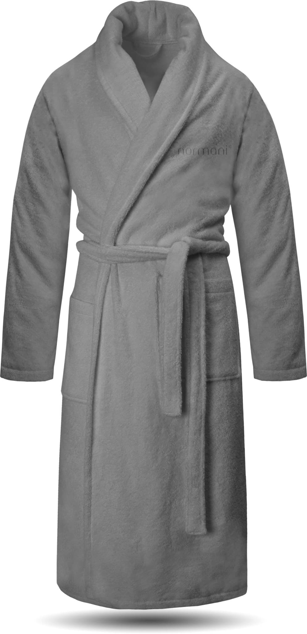 Bild von Unisex Premium Bademantel „Sivas“ aus Frottee - OEKO-TEX® 100 Grau