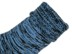 Bild von Farbige Vollplüsch-Socken mit Wolle Hellblau/Schwarz