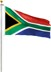 Bild von Fahne Länderflagge 90 cm x 150 cm Südafrika