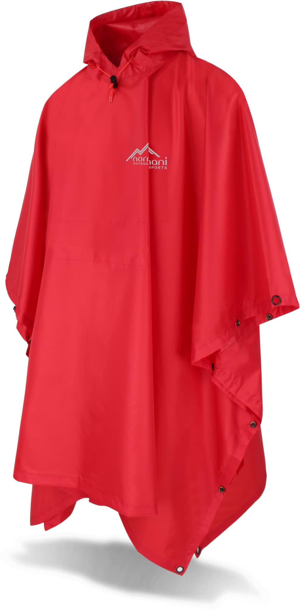 Bild von Ripstop Regenponcho „Derry“ Rot