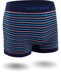Bild von 6 Stück Mikrofaser-Boxershorts für Herren aus Nylon Blau/Pink