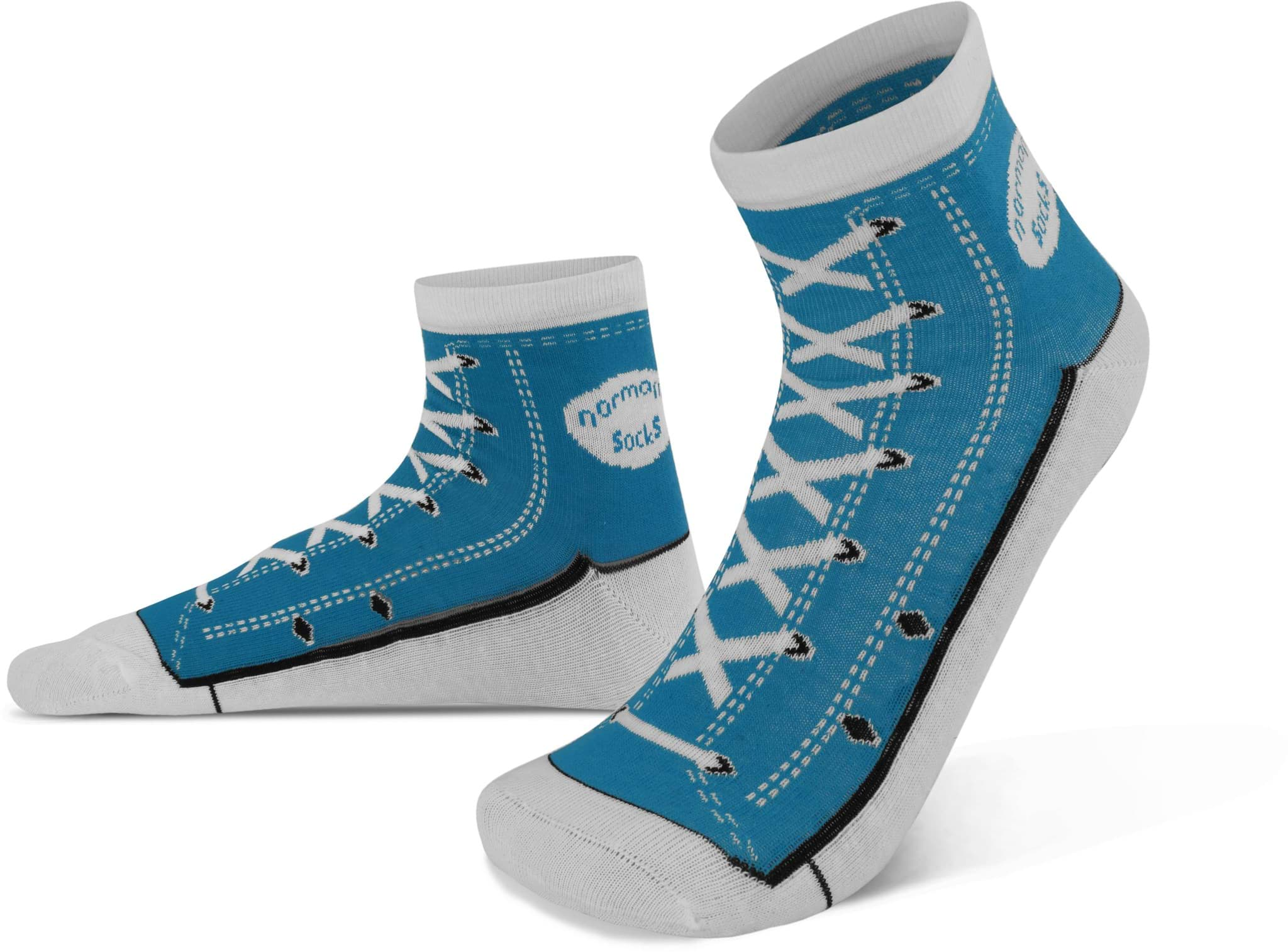 Bild von 4 Paar Socken im Schuh-Design Blau