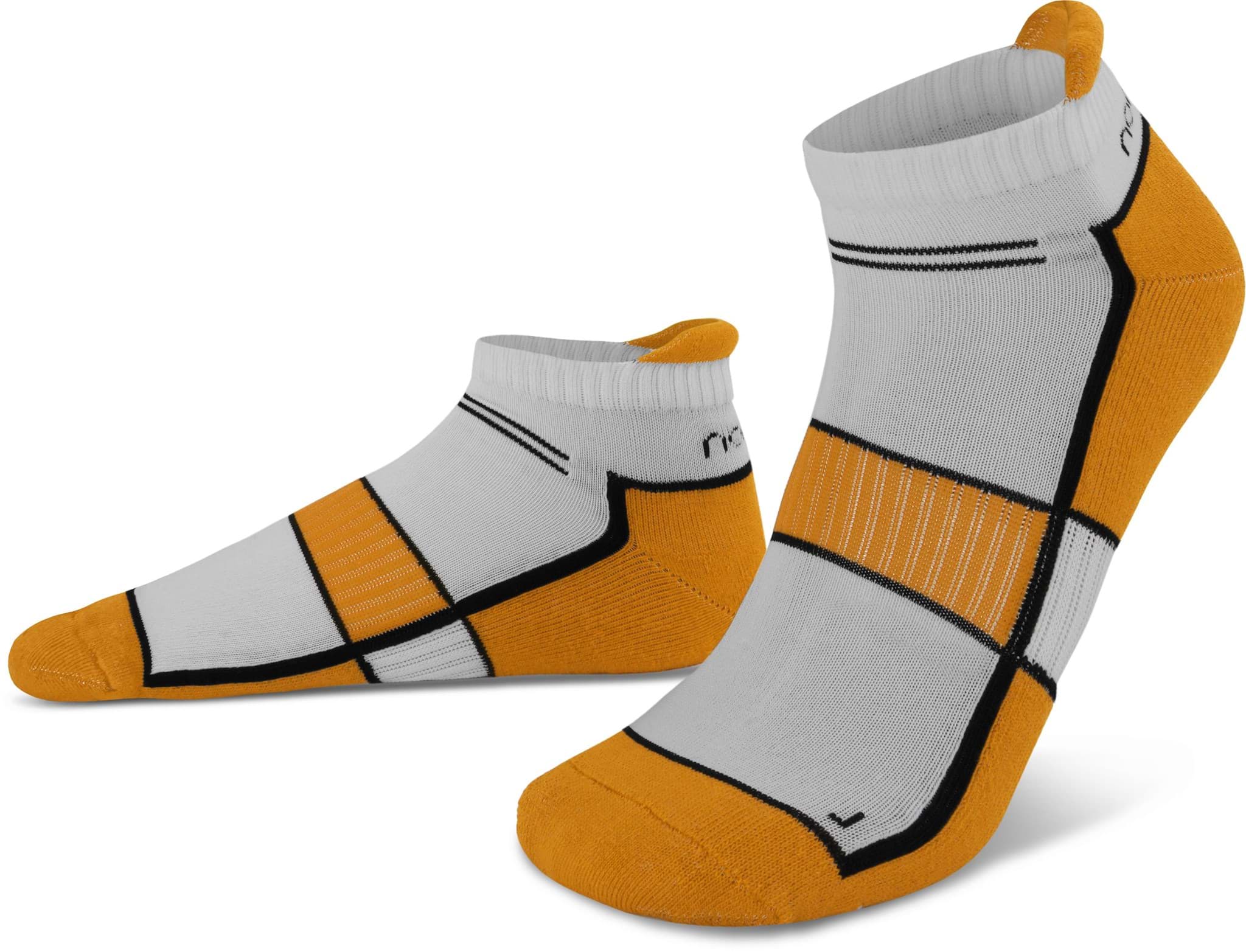 Bild von 4 Paar Running Sneakersocken mit Fersenlasche Bright Marinegold