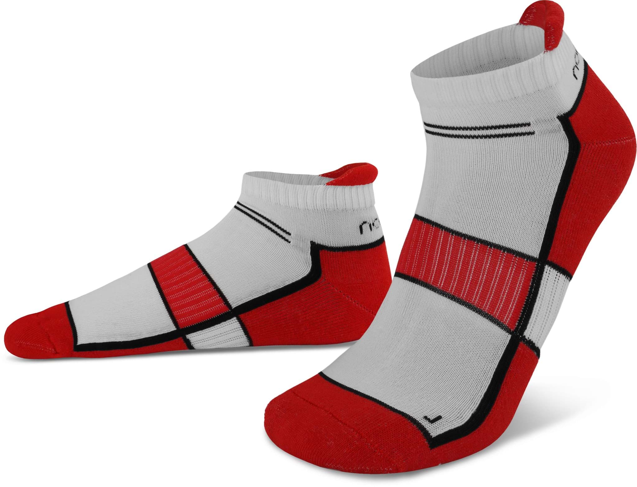 Bild von 4 Paar Running Sneakersocken mit Fersenlasche Hibiscus