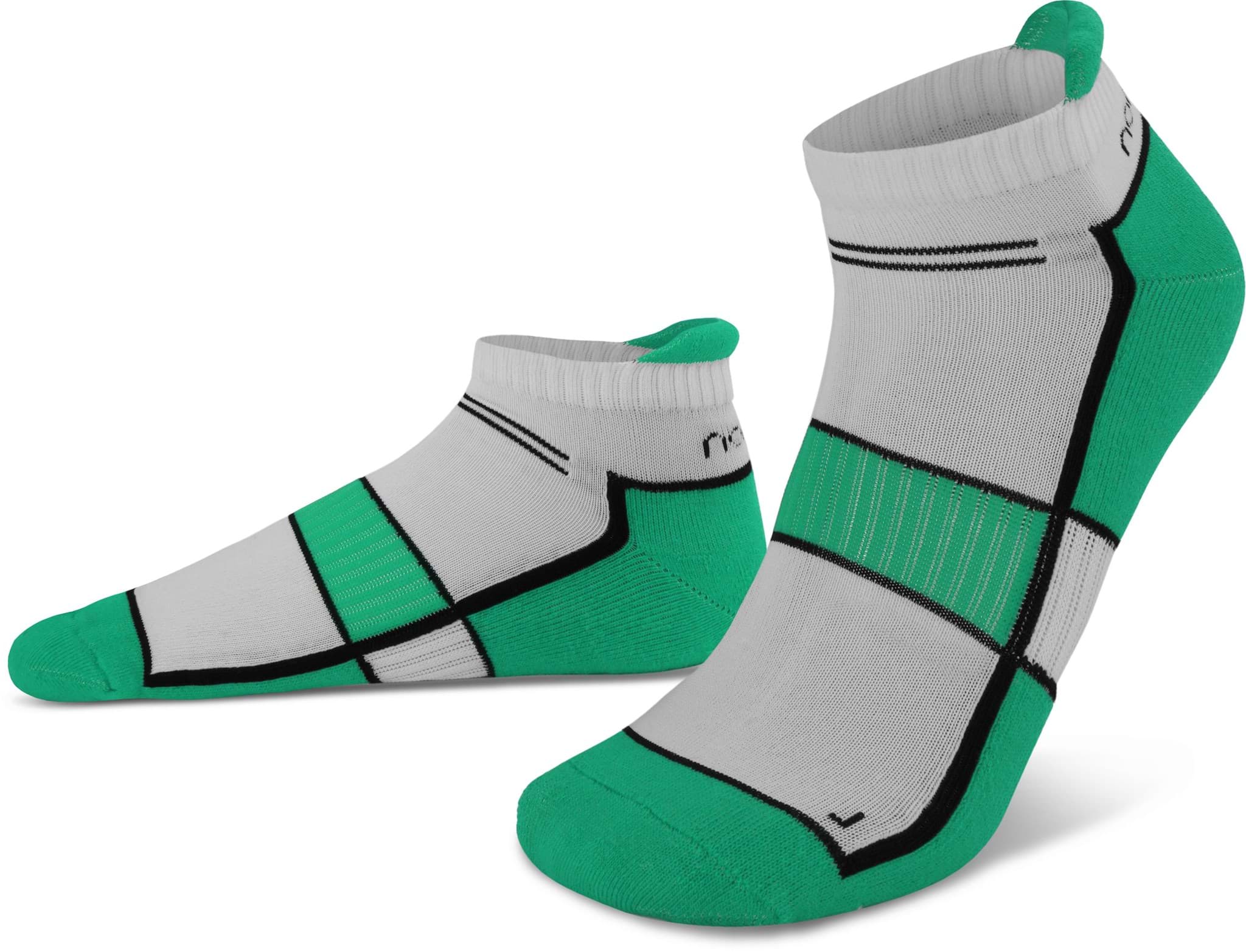 Bild von 4 Paar Running Sneakersocken mit Fersenlasche Paradise Green