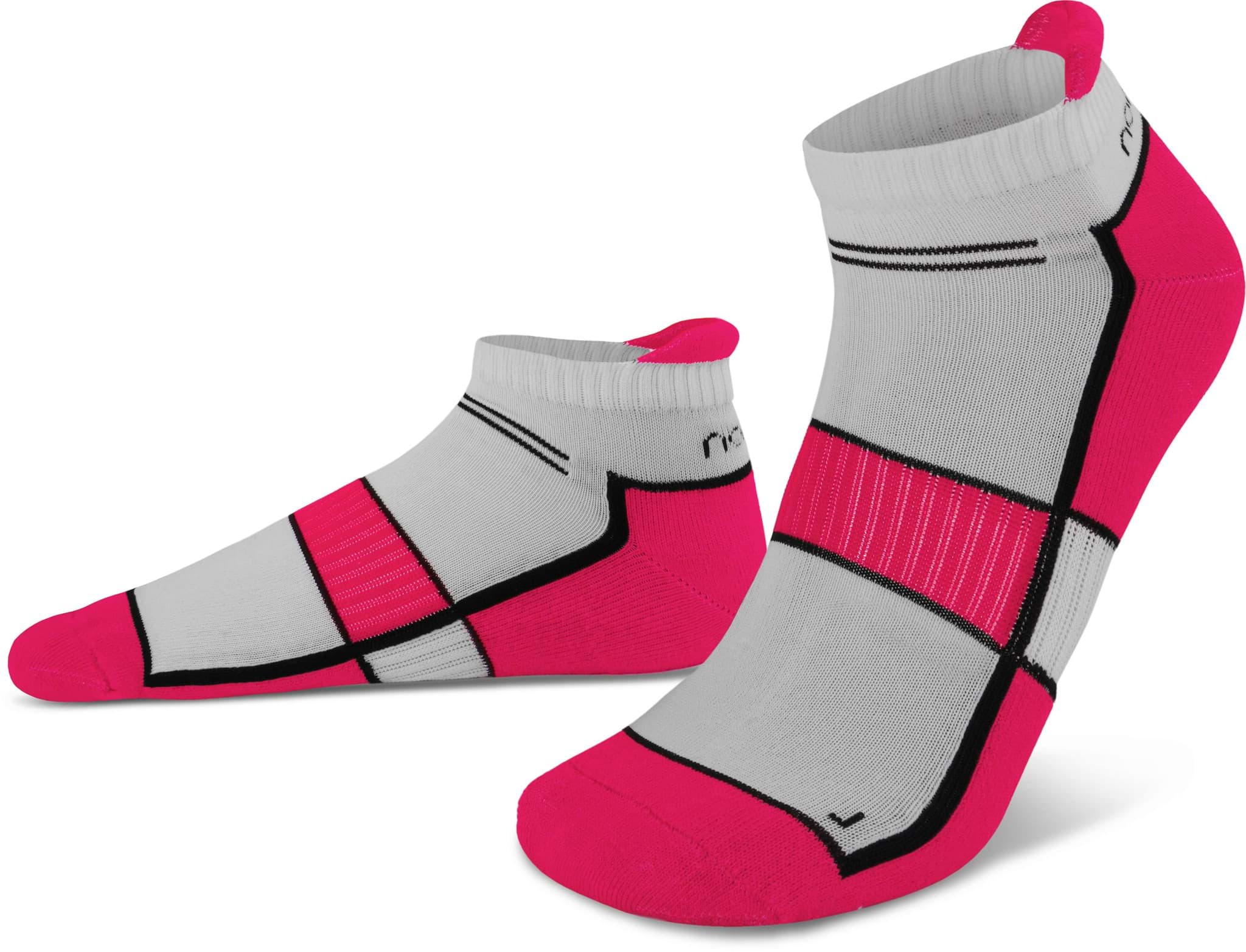 Bild von 4 Paar Running Sneakersocken mit Fersenlasche Pink Carnation