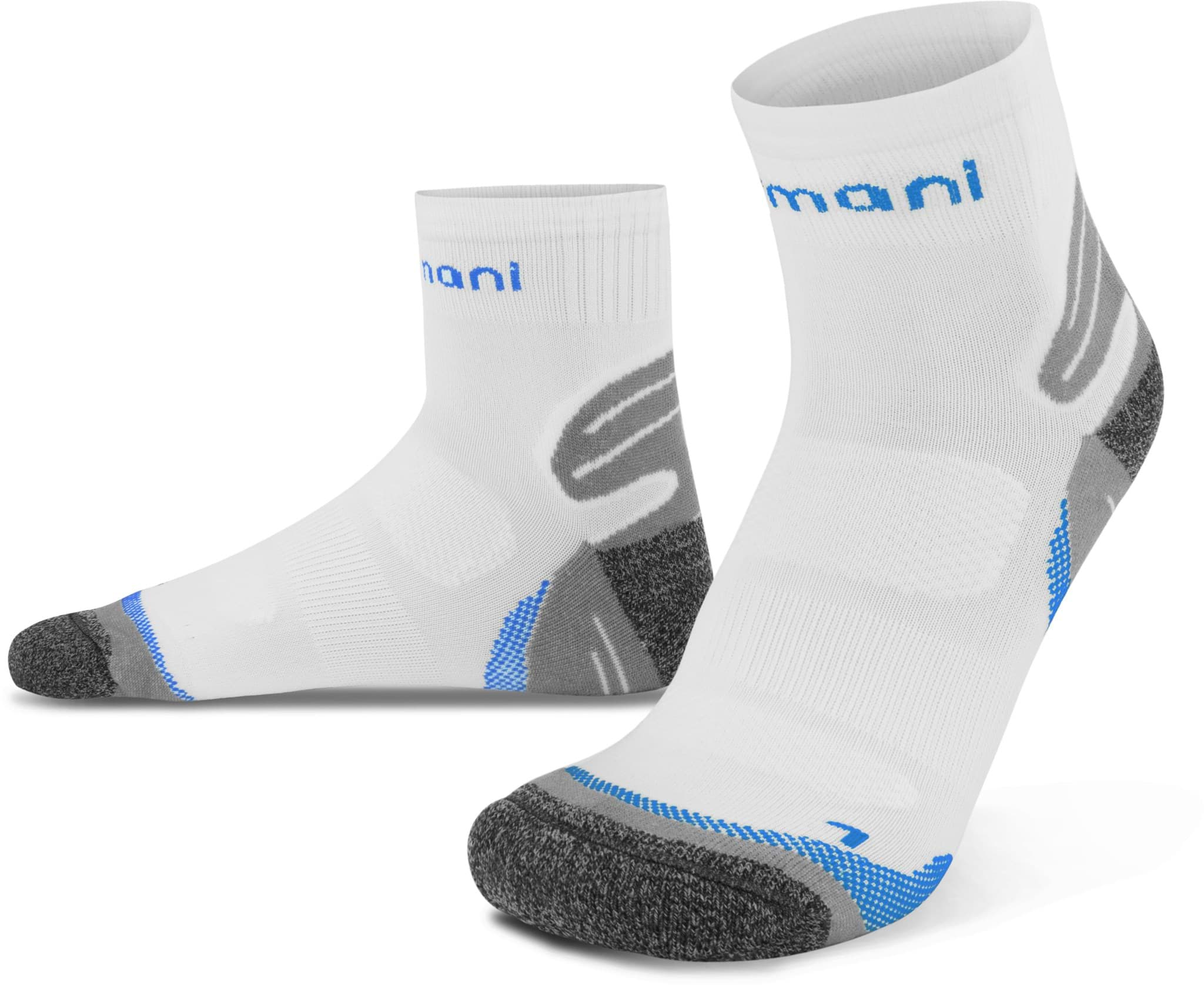 Bild von 3 Paar Kurzschaft-Sportsocken mit verstärkter Sohle Weiß/Blau