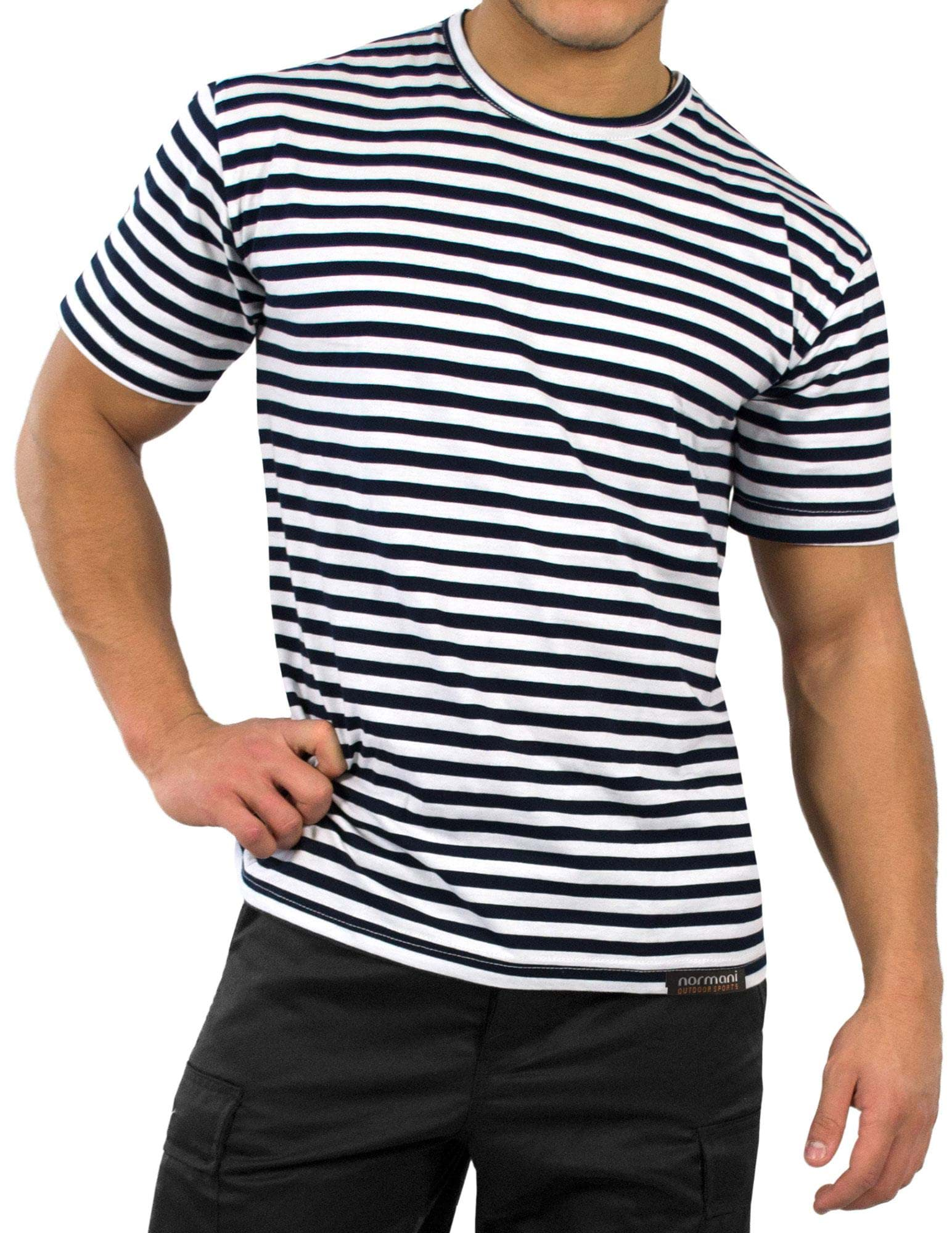 Bild von Marine T-Shirt „Моskau“ Marine/Weiß