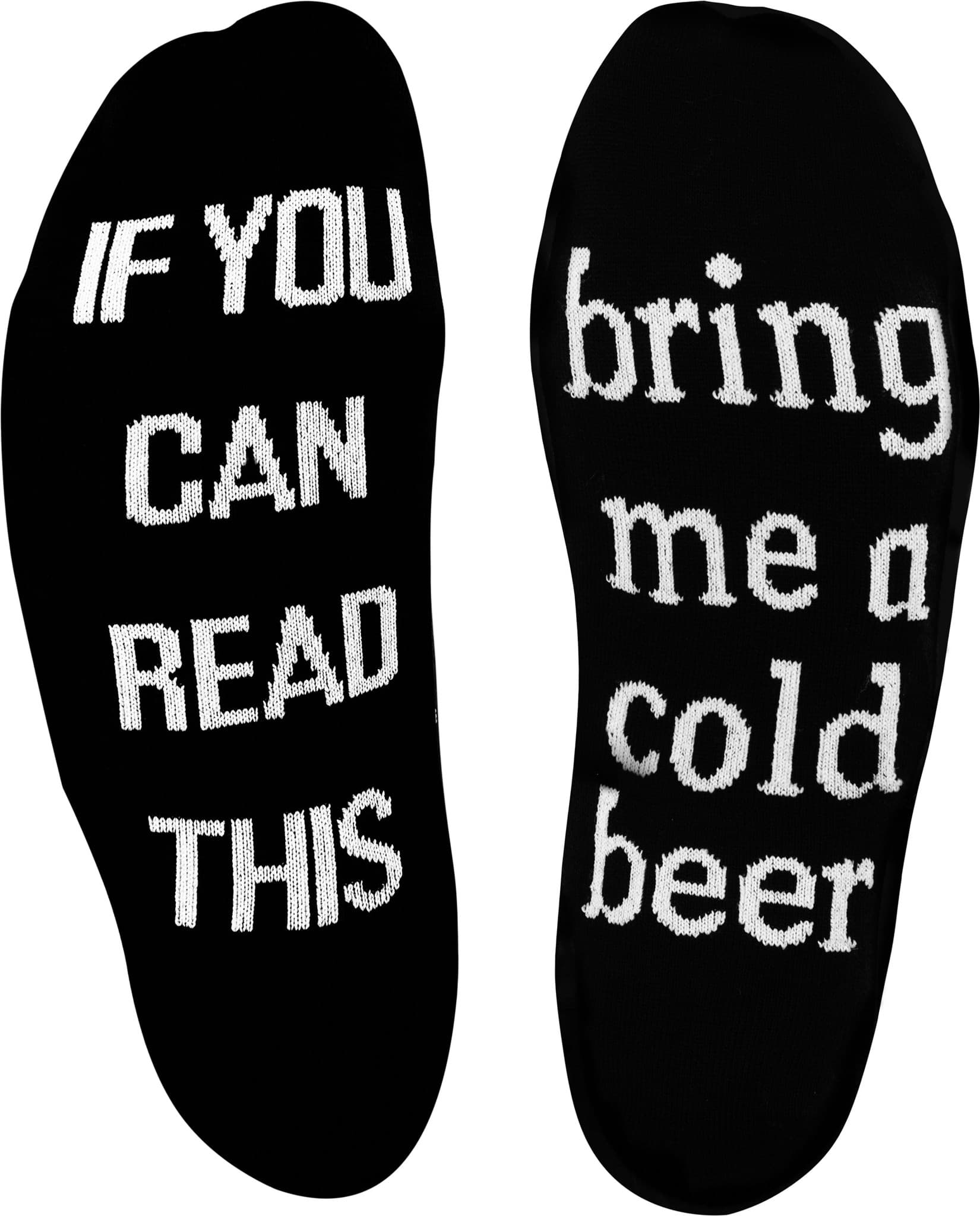 Bild von 2 Paar Herrensocken mit witzigen Sprüchen Cold Beer/Sleep