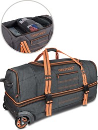 Bild von Reisetasche „Kompass“ mit 5 passenden Kleidersäcken Orange