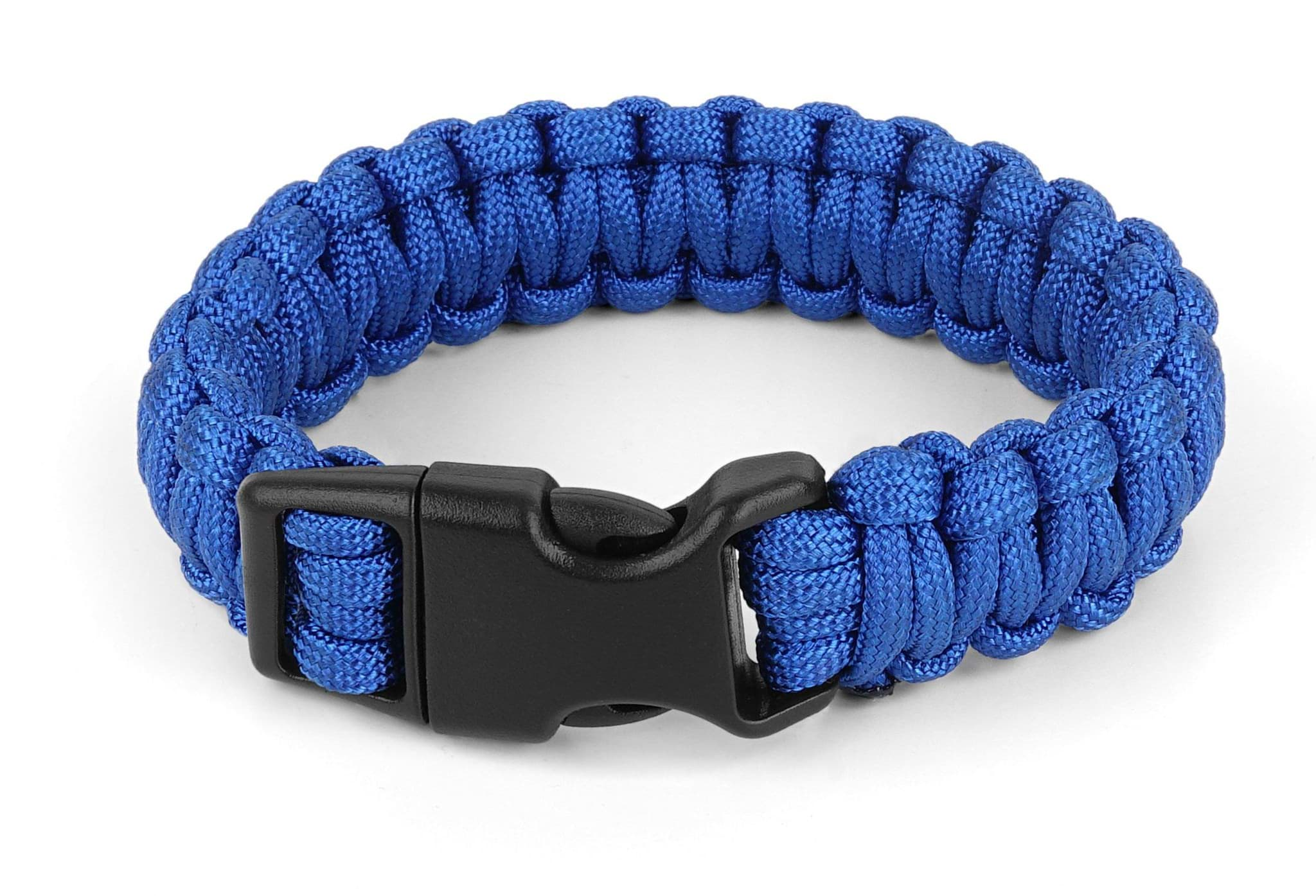 Bild von Survival-Armband Paracord 17 mm Small Blau