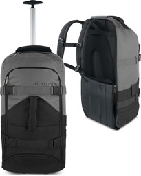 Bild von Reisetasche mit Rucksackfunktion „Melano“ 60 Liter Schwarz/Grau