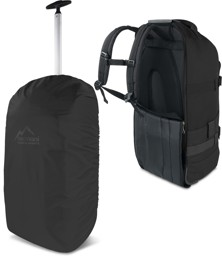 Bild von Reisetasche „Melano“ mit Rucksackfunktion und Regenüberzug Schwarz