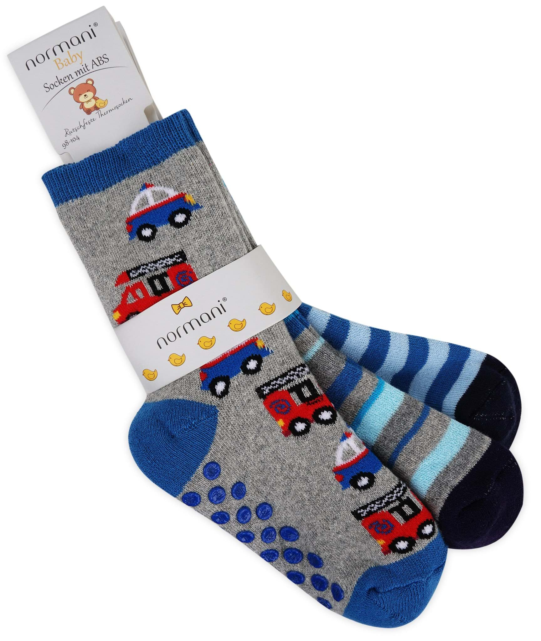 Bild von 3 Paar Kindersocken mit ABS-Druck Auto