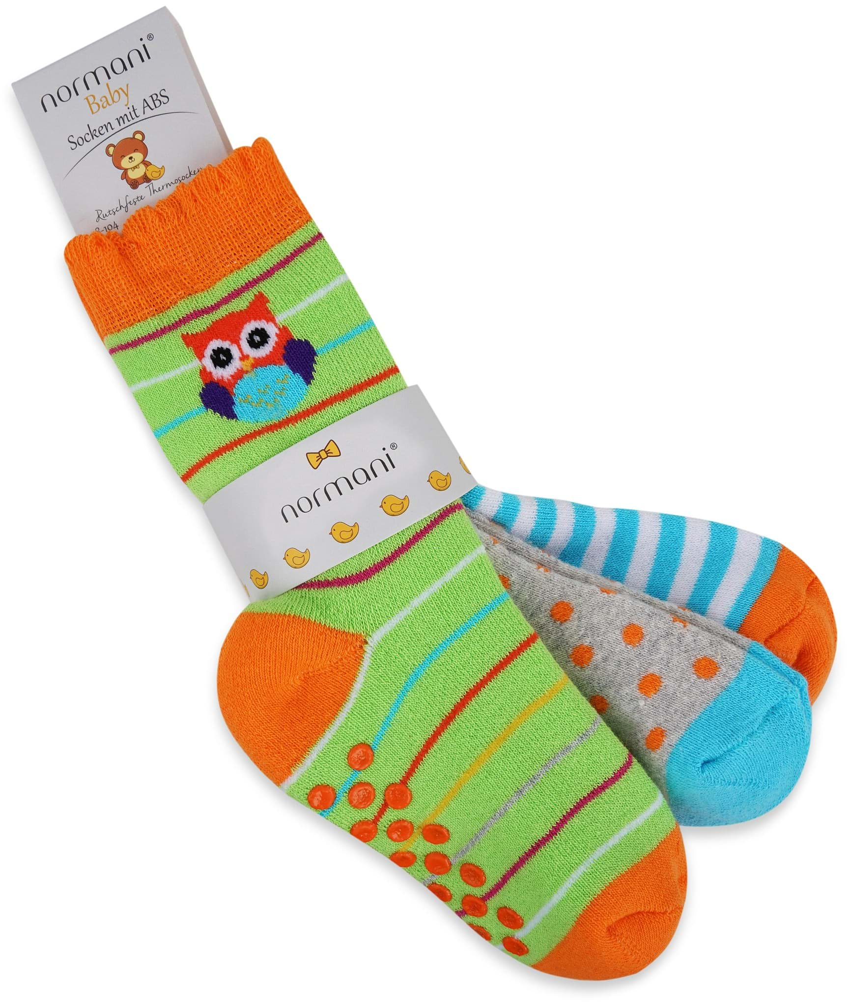 Bild von 3 Paar Kindersocken mit ABS-Druck Eule